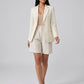 Giorgia Tailored Linen Shorts on model