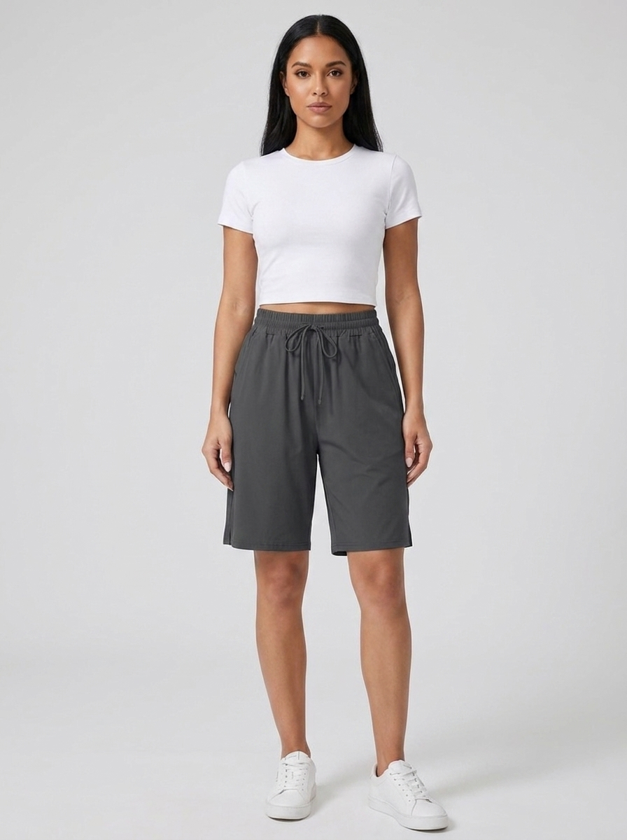Renza Lounge Bermuda Short — Charcoal variant