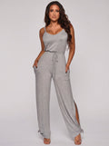 Lana Wide-Leg Lounge Jumpsuit on model