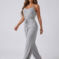 Lana Wide-Leg Lounge Jumpsuit on model