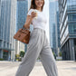 Lavinia Pleated Trouser on model