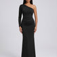 Liliana One-Shoulder Gown on model