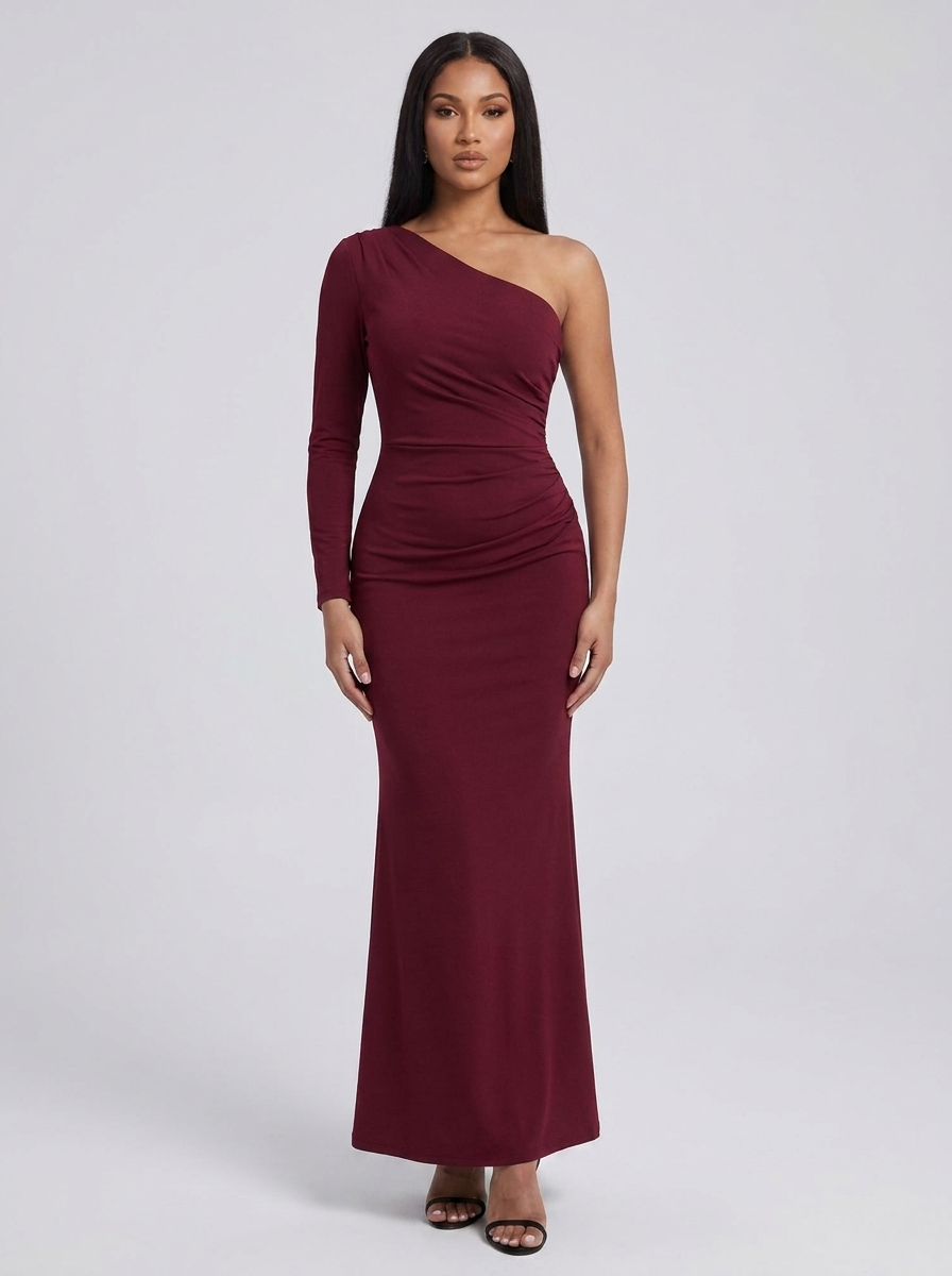 Liliana One-Shoulder Gown — Oli Amore
