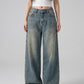 Livia Baggy Wide-Leg Jean on model