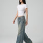 Livia Baggy Wide-Leg Jean on model