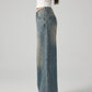 Livia Baggy Wide-Leg Jean on model