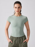 Lou Fitted Crew Tee on model