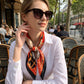 Lucrezia Silk Scarf on model