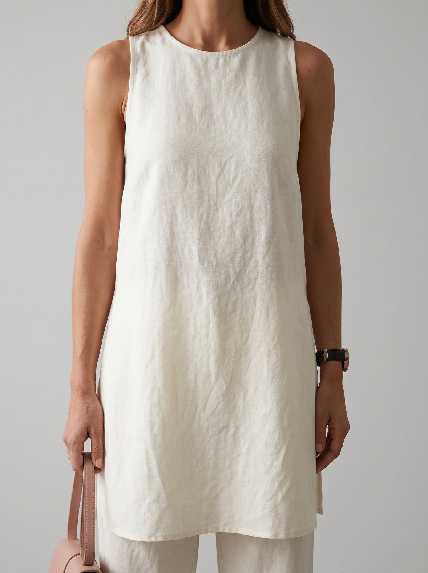Ludovica Linen Co-Ord Set on model