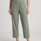 Marcella Cropped Linen Pant on model