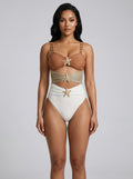 Marea Starfish Colorblock Swimsuit on model