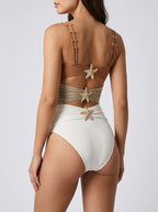 Marea Starfish Colorblock Swimsuit on model