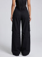 Nico Wide Leg Cargo Pant on model