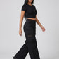 Nico Wide Leg Cargo Pant on model