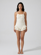 Ninfea Ruffle Swim Dress on model