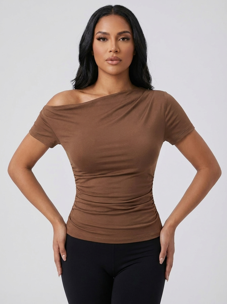 Noemi One-Shoulder Top — Oli Amore