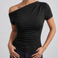Noemi One-Shoulder Top on model