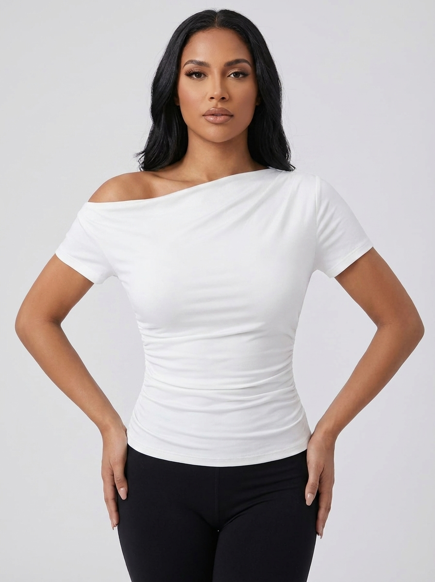 Noemi One-Shoulder Top — Oli Amore