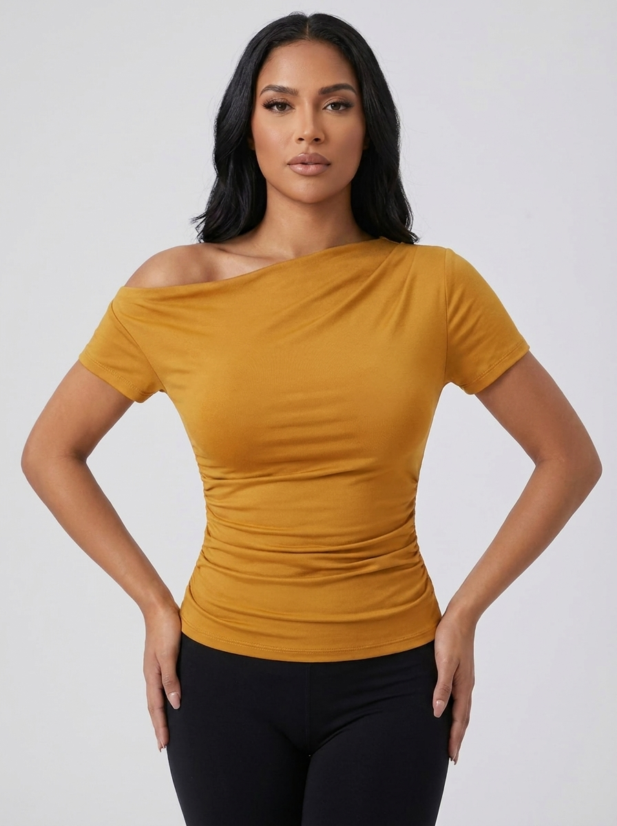 Noemi One-Shoulder Top — Oli Amore
