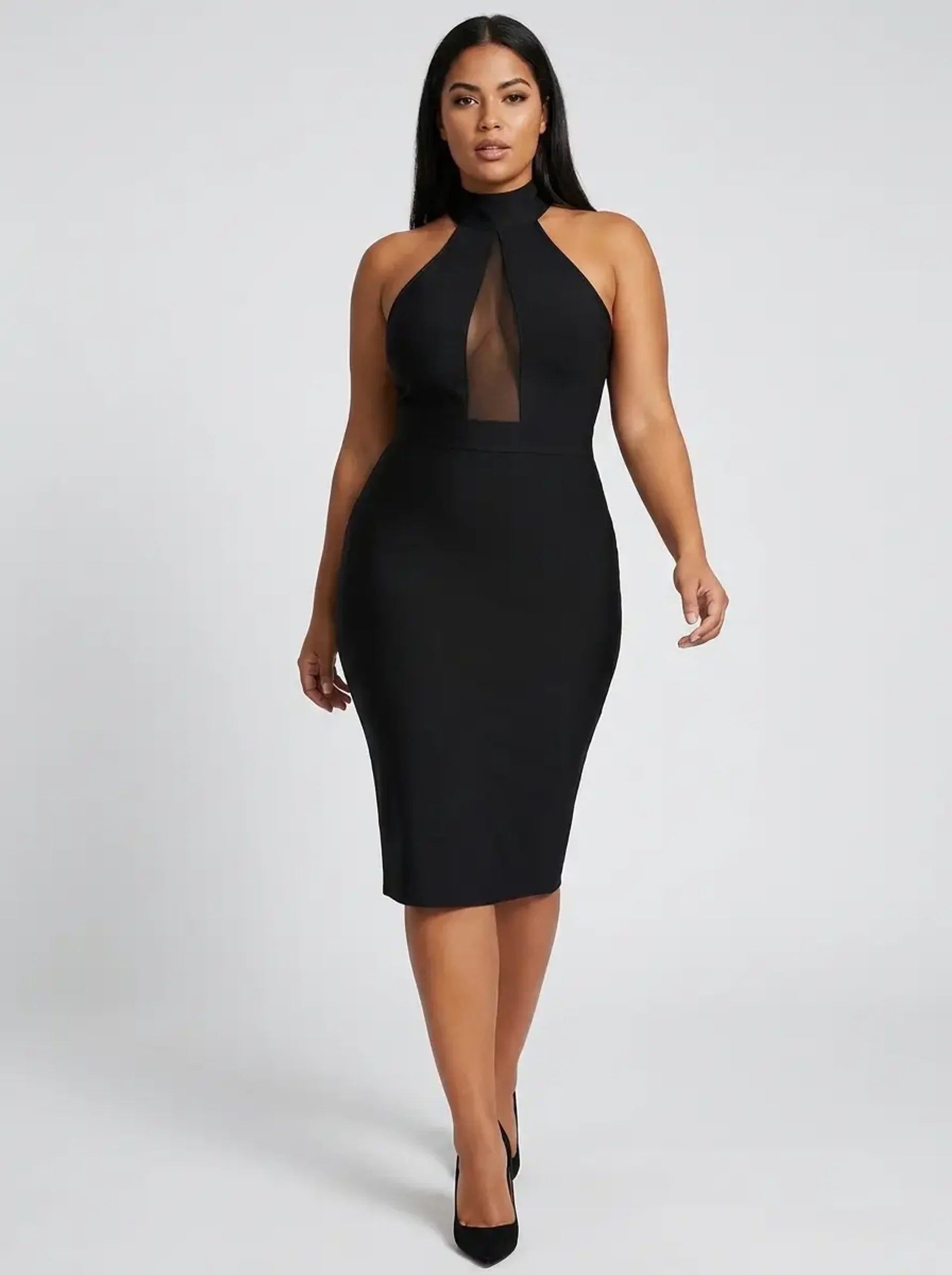 Nova Sleeveless Bodycon Dress on model
