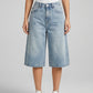 Penelope Denim Jorts on model