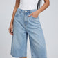 Penelope Denim Jorts on model