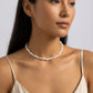 Perlina Pearl Choker on model