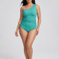 Pippa One-Shoulder Swimsuit on model