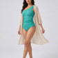 Pippa One-Shoulder Swimsuit on model