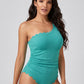 Pippa One-Shoulder Swimsuit on model