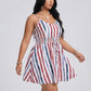 Portofino Striped Sundress on model