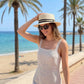 Portofino Straw Hat on model