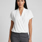 Renata Wrap Blouse on model