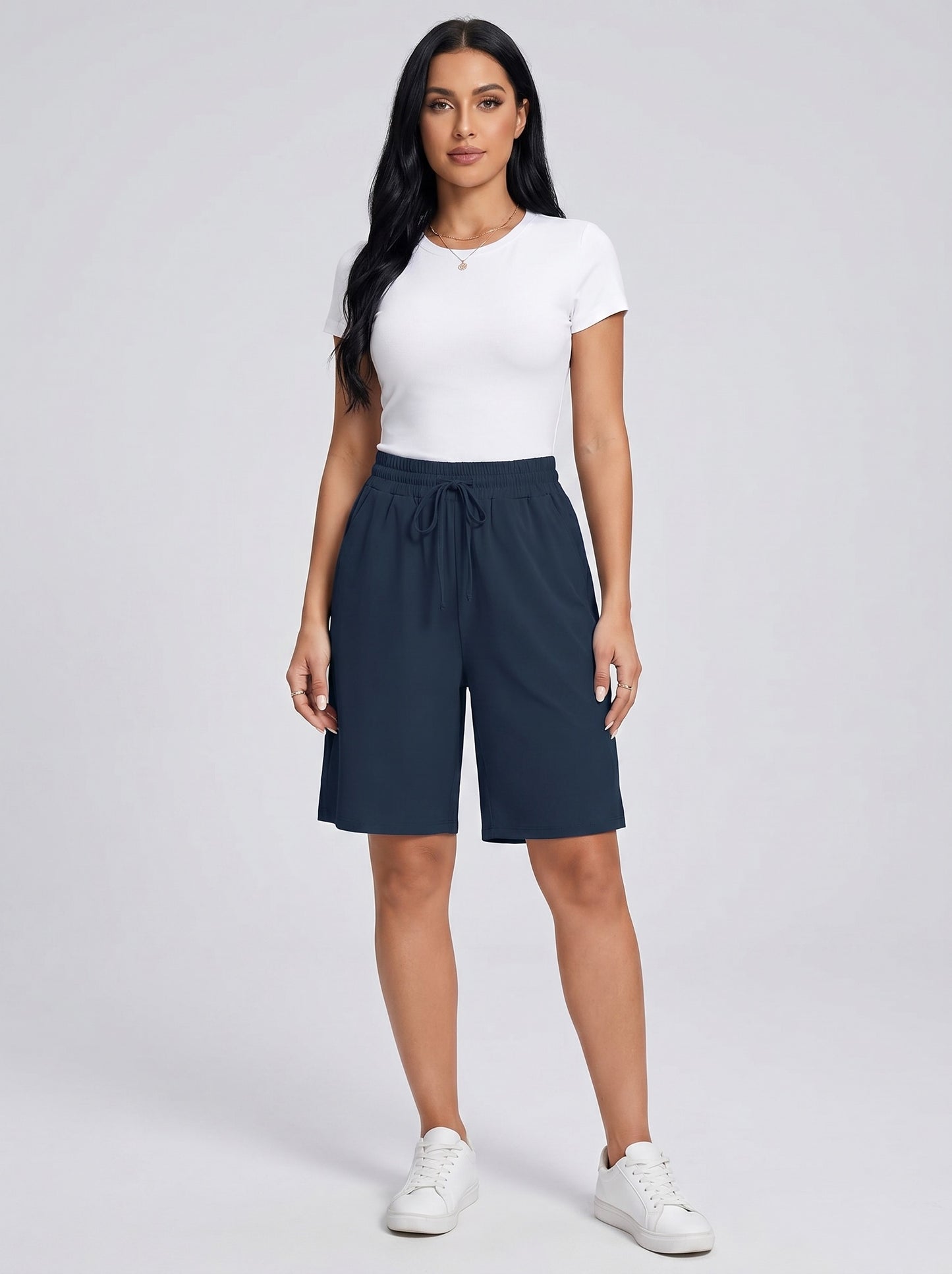 Renza Lounge Bermuda Short on model