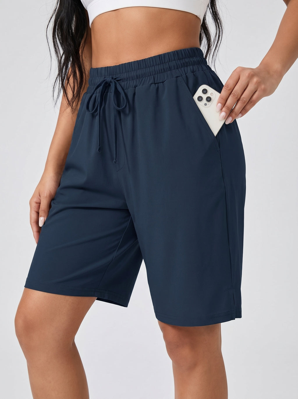 Renza Lounge Bermuda Short on model