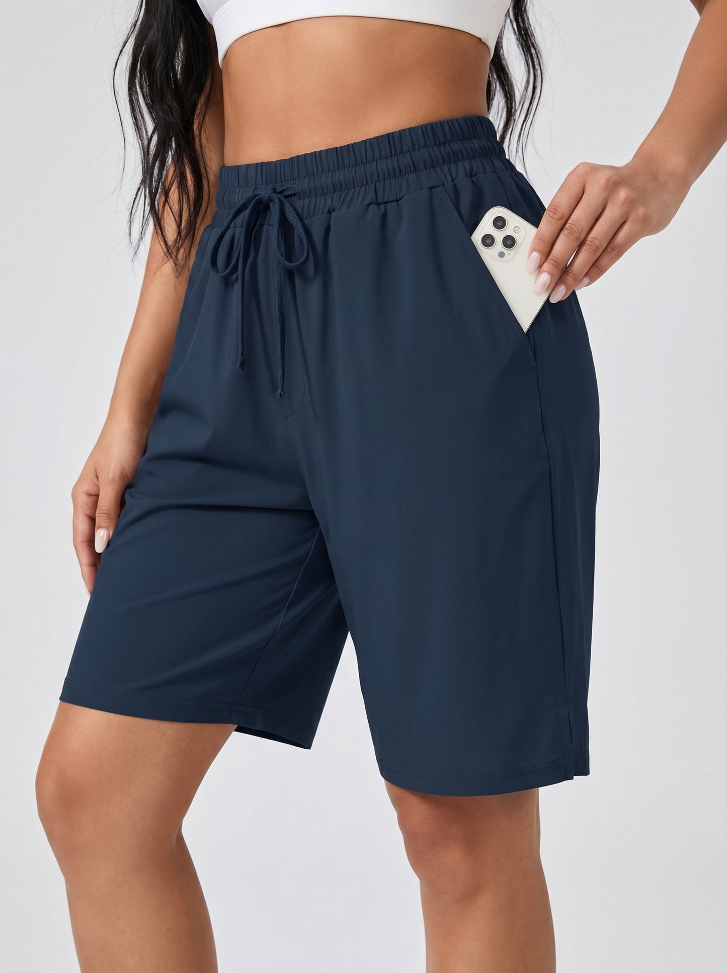 Renza Lounge Bermuda Short on model