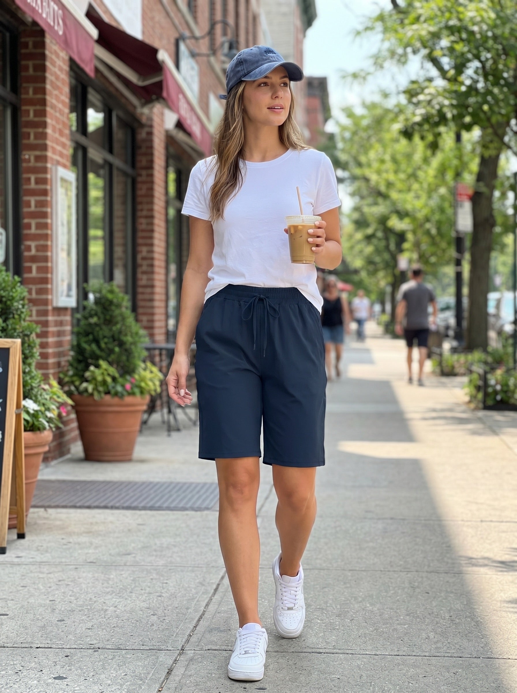 Renza Lounge Bermuda Short on model