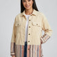 Romilda Corduroy Trucker Jacket on model