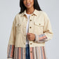 Romilda Corduroy Trucker Jacket on model