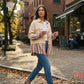Romilda Corduroy Trucker Jacket on model