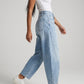 Romina Barrel Leg Jeans on model