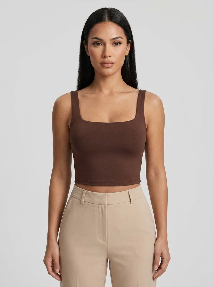 Romy Square-Neck Tank Top — Oli Amore