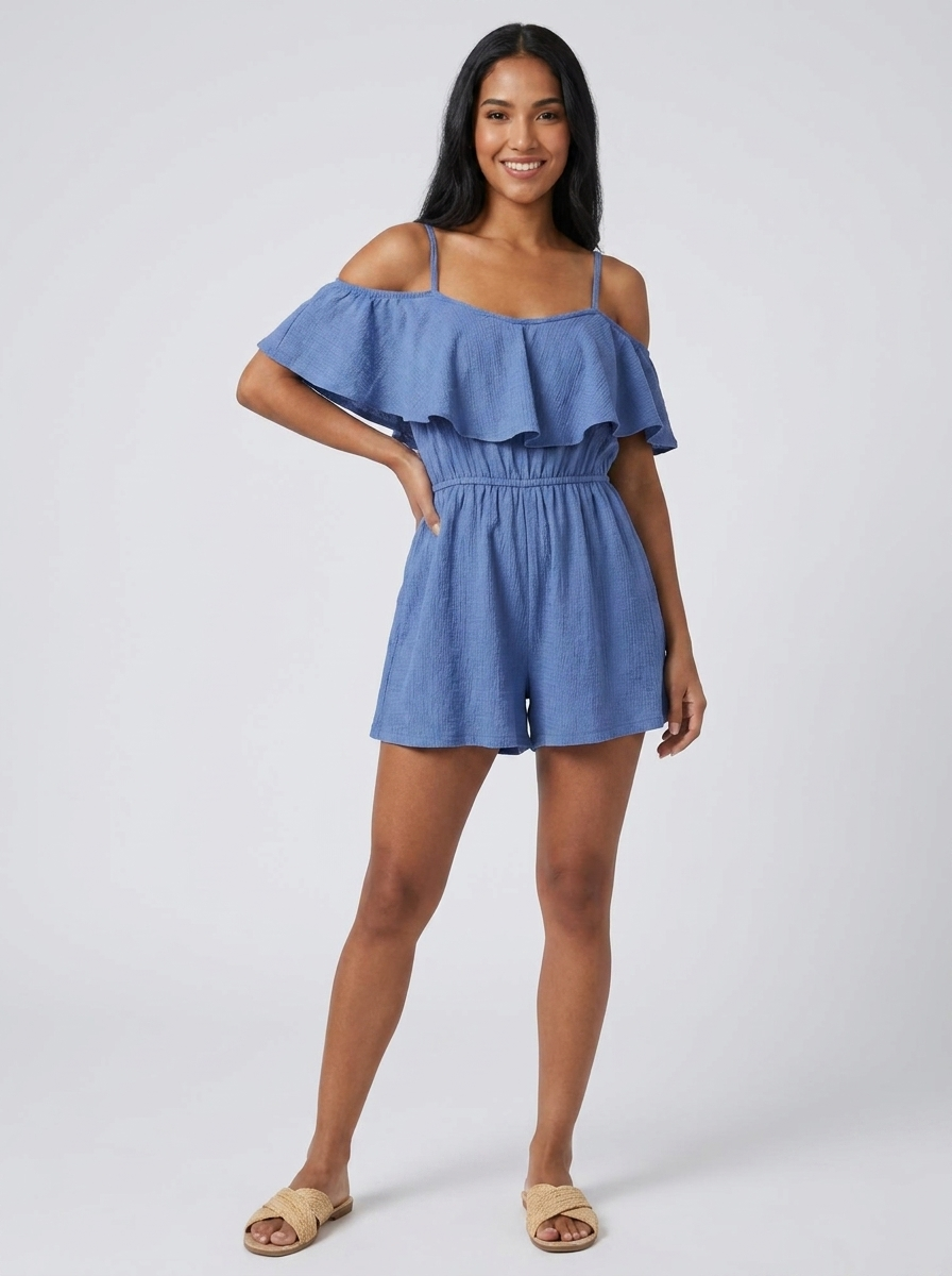 Selvaggia Cold-Shoulder Romper — Oli Amore