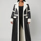 Serafina Shearling-Trim Faux Leather Trench on model