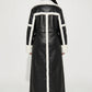 Serafina Shearling-Trim Faux Leather Trench on model