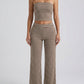 Serena Striped Two-Piece Set on model