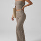 Serena Striped Two-Piece Set on model