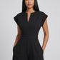 Serena Tailored Wide-Leg Jumpsuit on model