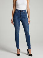 Sienna High-Rise Skinny Jeans on model