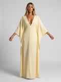 Soleia Chiffon Batwing Kaftan on model